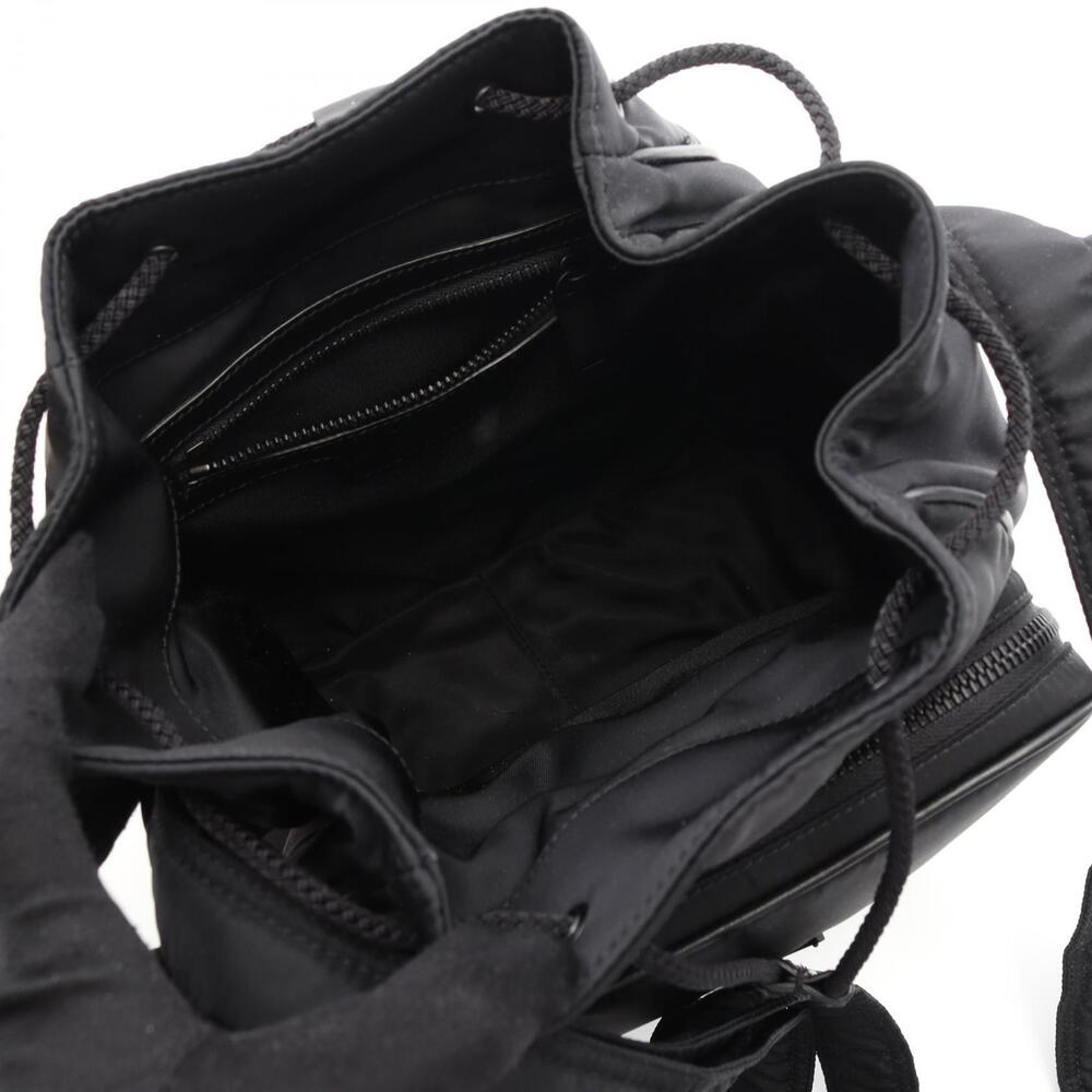 Saint Laurent Paris Niki Bucket Bag Shoulder Nylon Leather Black - Picture 3 of 5